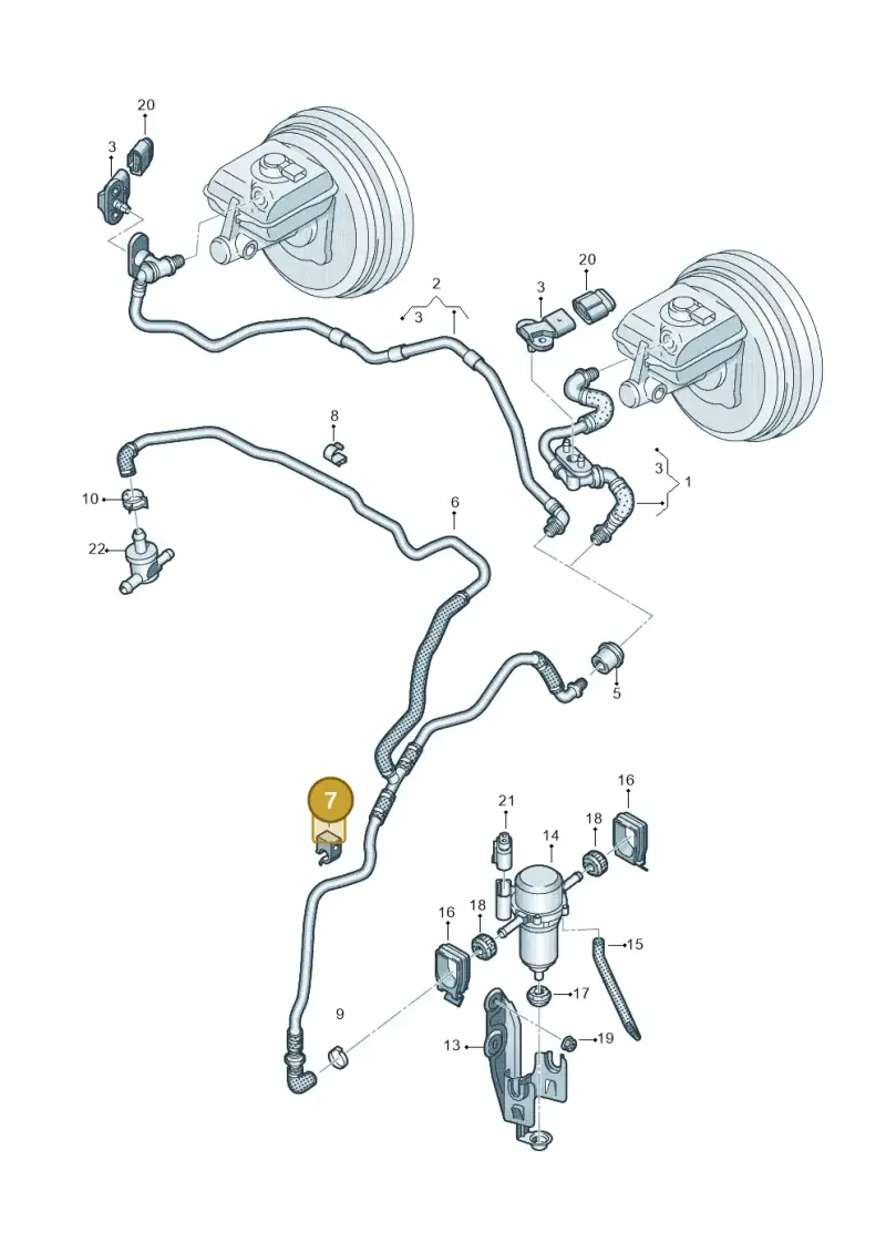 4Z7721697A — Audi A8 (2013-2018) diagram 771611770, position 7