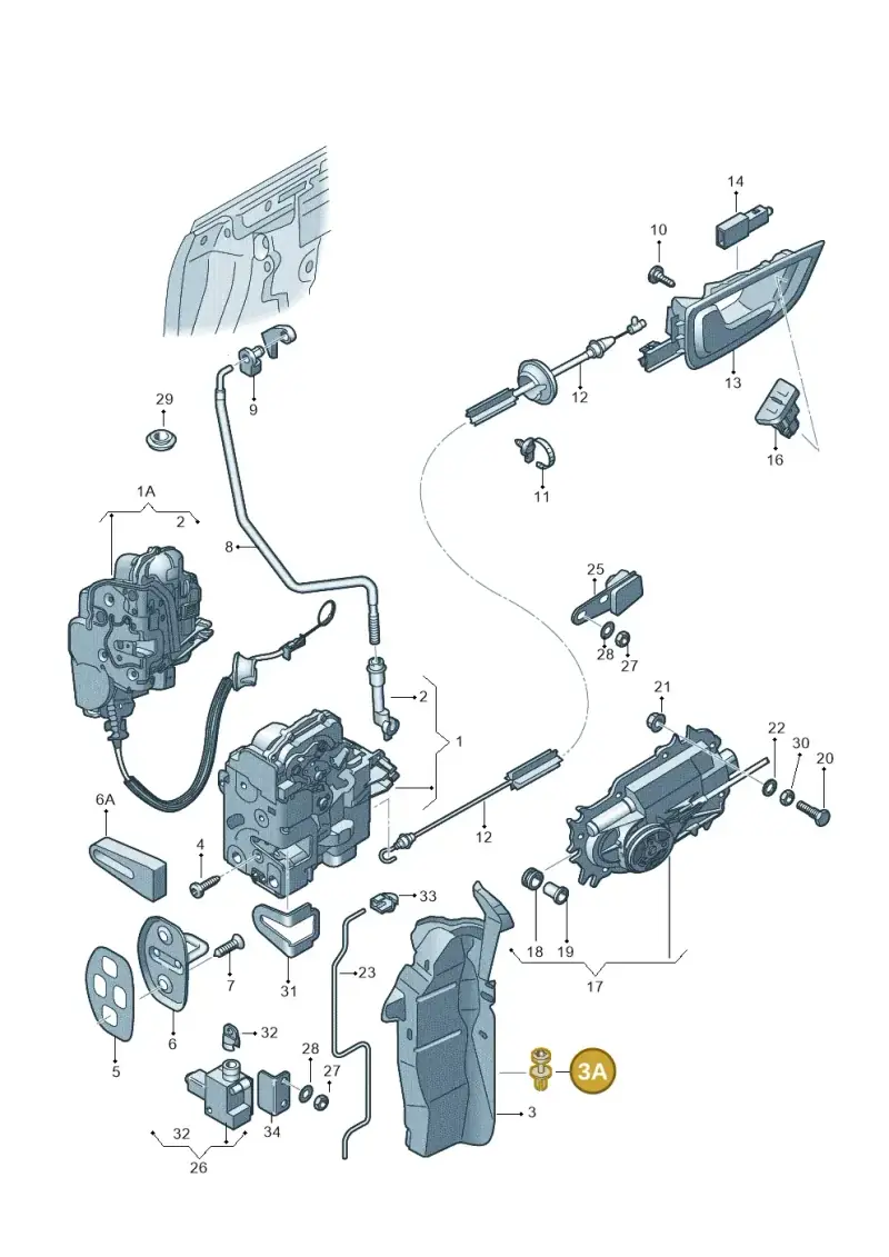 4Z7853934 — Audi A8/S8/qu. lang    08> (2007-) diagram 291837300, position 3A