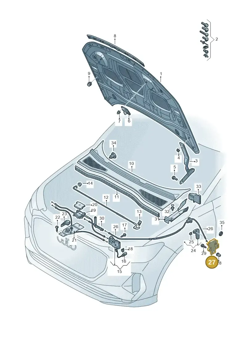 517823633B — Audi Q4 Sportback (2021-2022) diagram 89a823000, position 27