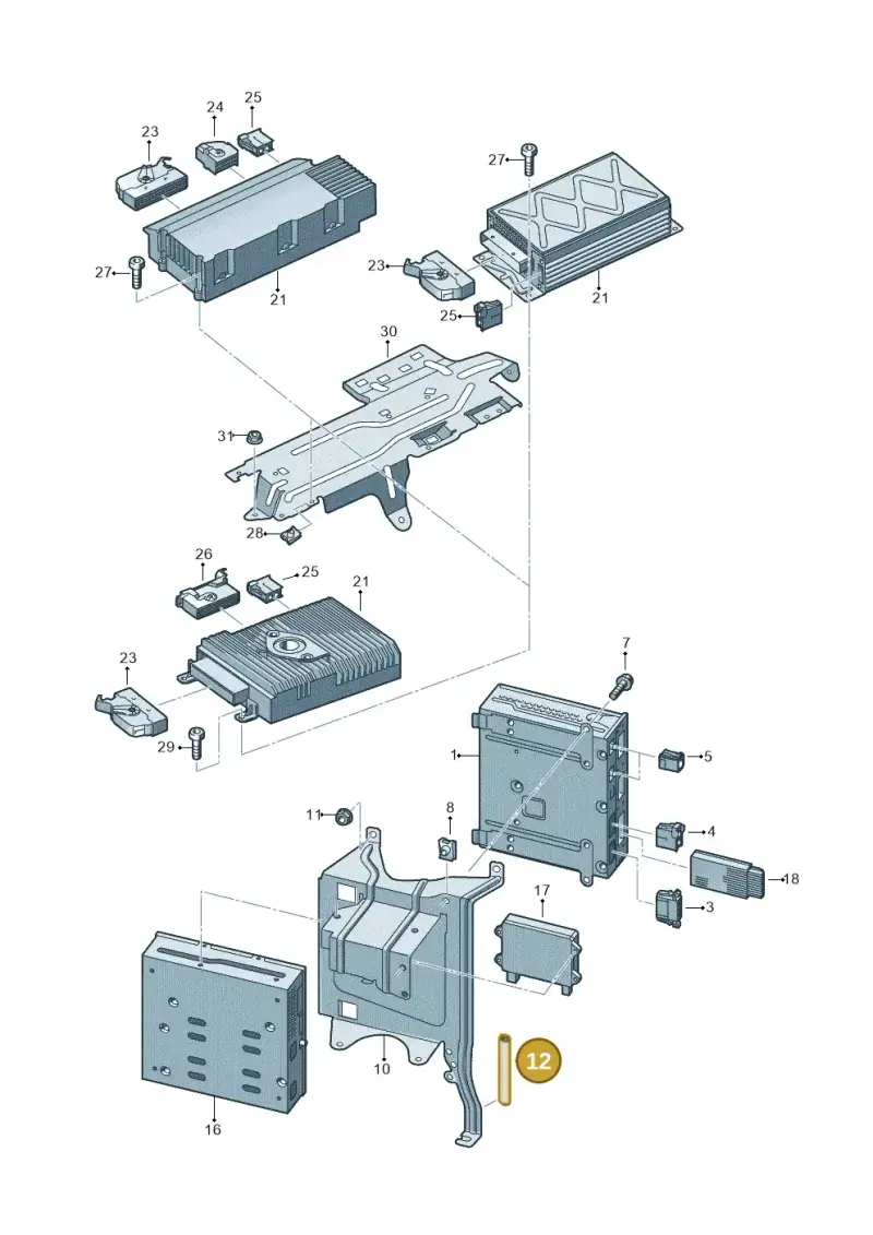 535853879A — Audi Q7                07> (2006-) diagram 493035400, position 12