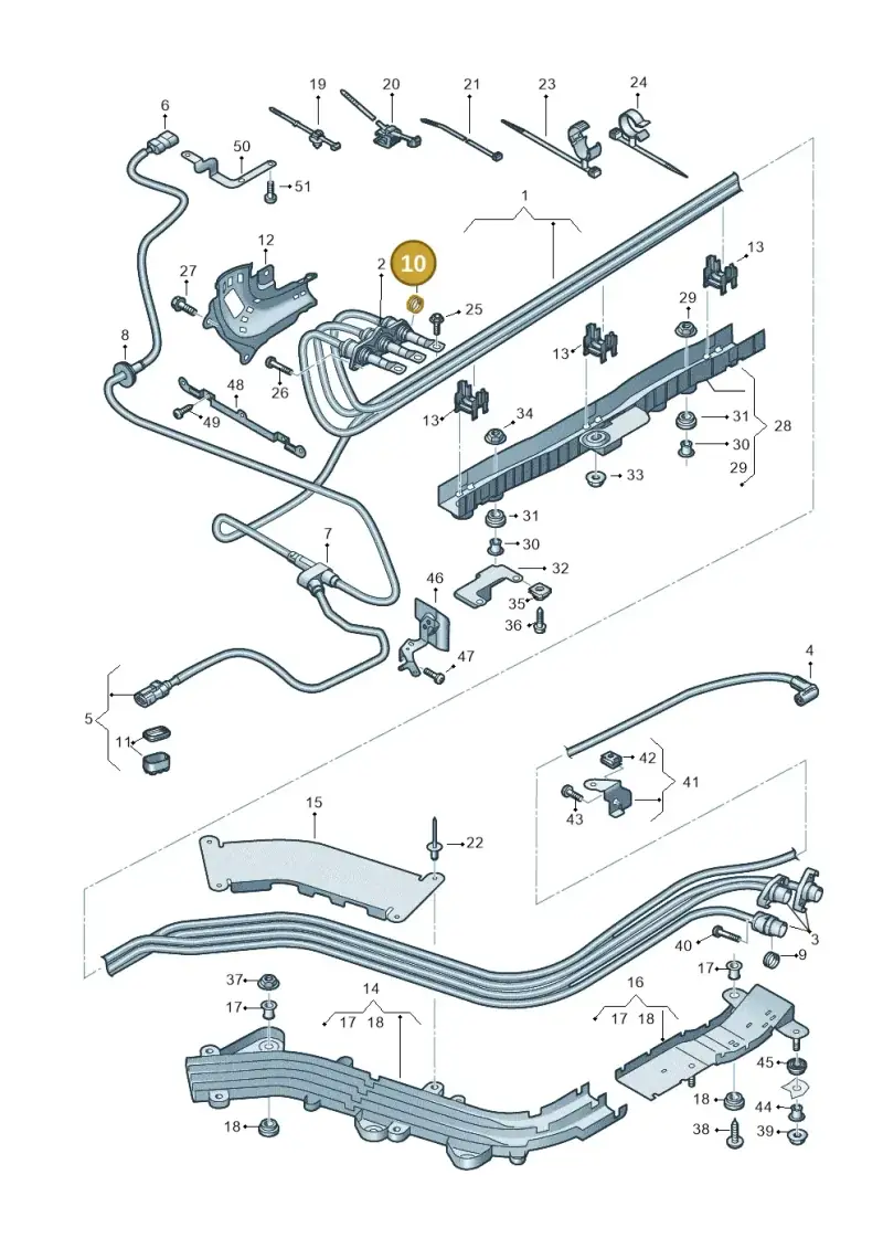 5C0971203A — Audi A6 2.0 (2018-) diagram 435970010, position 10