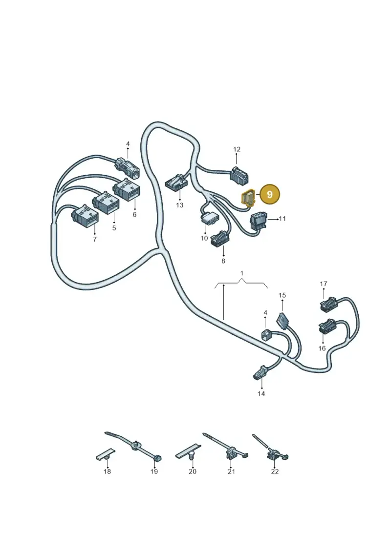 5C0971974 — Audi Q4 Sportback (2021-2022) diagram 89a972800, position 9