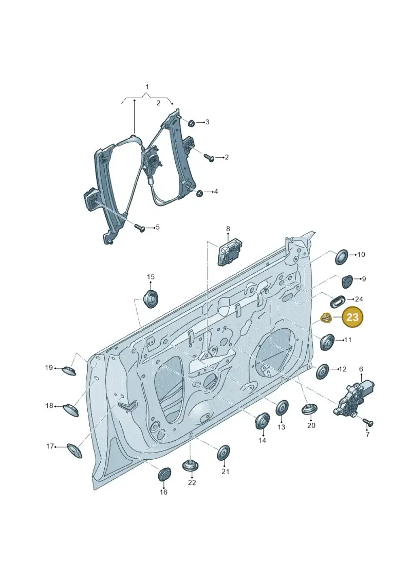 5C6827713 — Audi RS5 Sportback (2017-) diagram 897837700, position 23