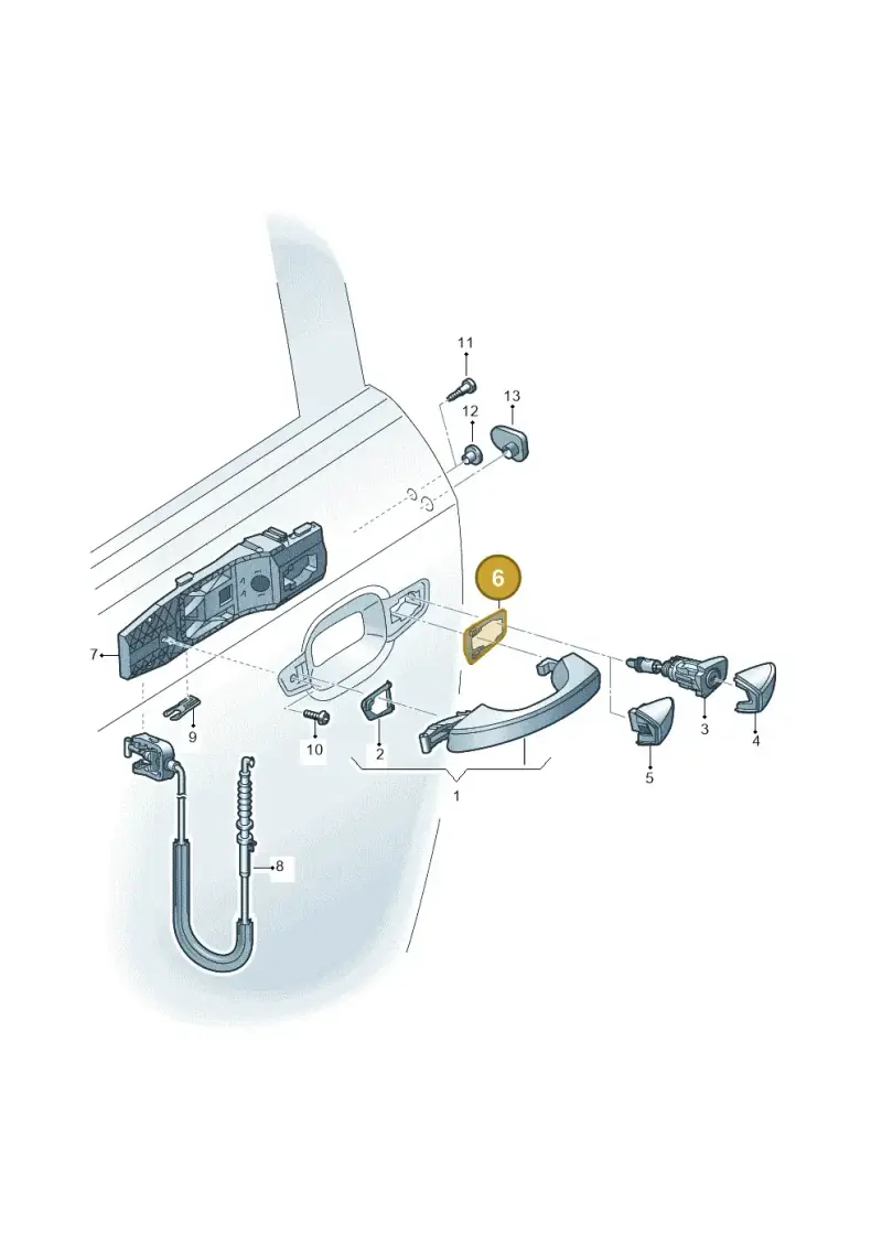 5G0837087B — Audi RSQ3 Sportback (2019-2024) diagram 597837000, position 6
