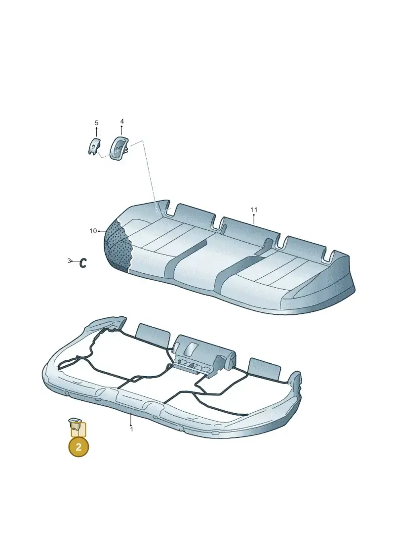 5G0886373 — Audi RS6 Avant (2019-) diagram 849885200, position 2