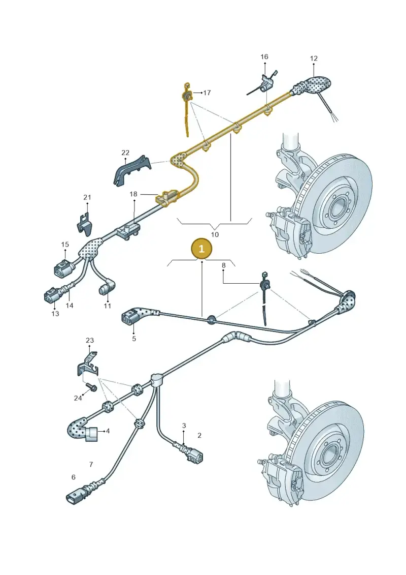 5G0927903AM — Audi Q2 2.0 TDI (2016-2018) diagram 803927100, position 1