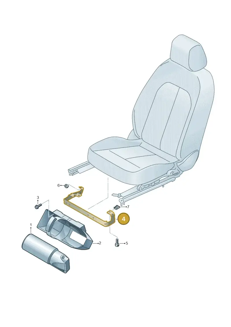 5H0860290 — Audi A3 Sportback (2019-2021) diagram 596860100, position 4