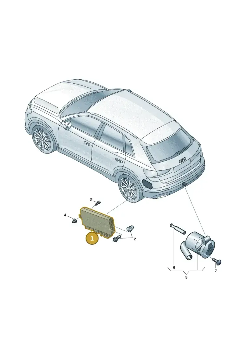 5H0907383C — Audi Q4 Sportback (2021-2022) diagram 89a945500, position 1