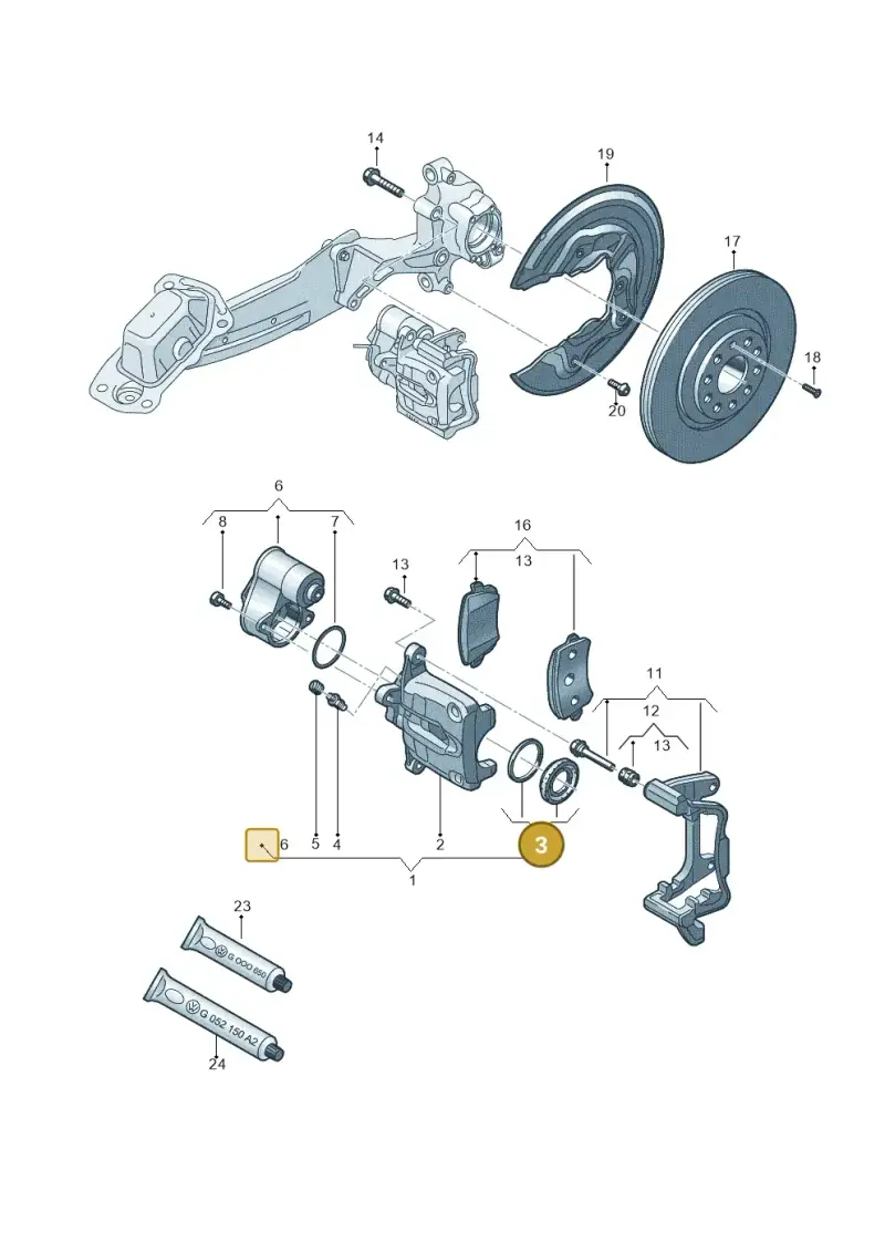 5K0698671B — Audi Q3 2.0 TDI (2014-2019) diagram 855615600, position 3