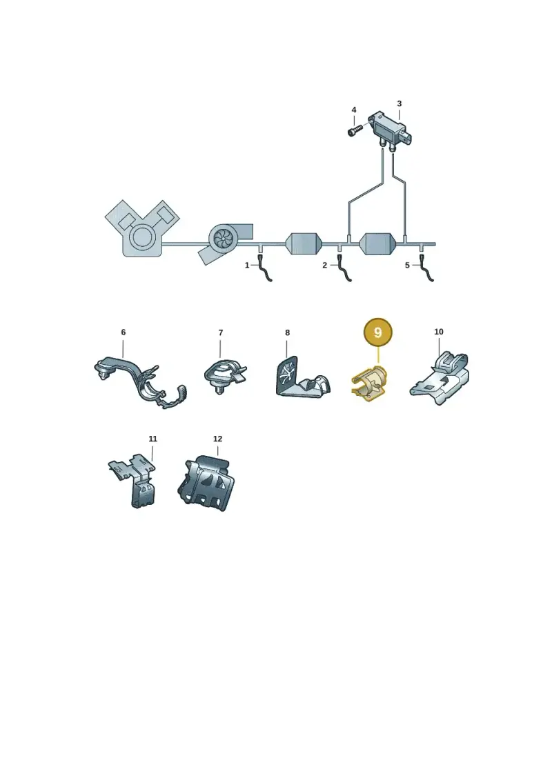 5K0971842 — Audi Q3 quattro (2018-2019) diagram 596906001, position 9