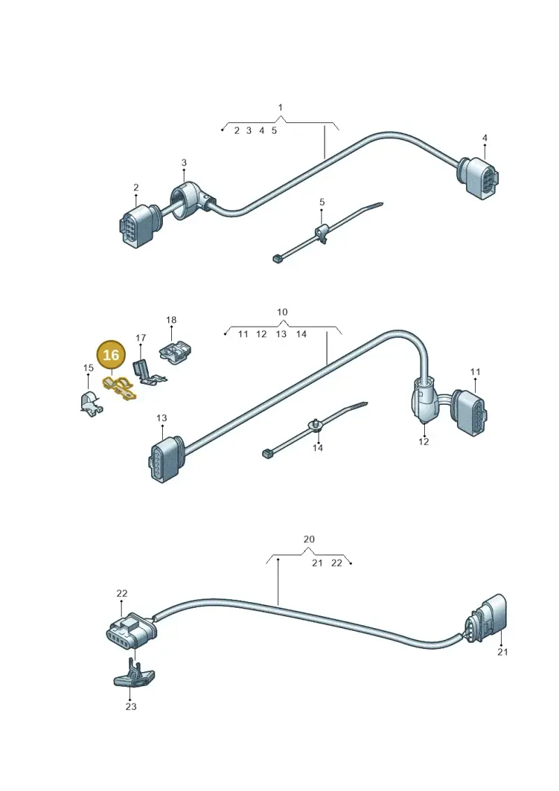 5K0971842 — Audi Q2 2.0 TDI (2016-2018) diagram 850972550, position 16
