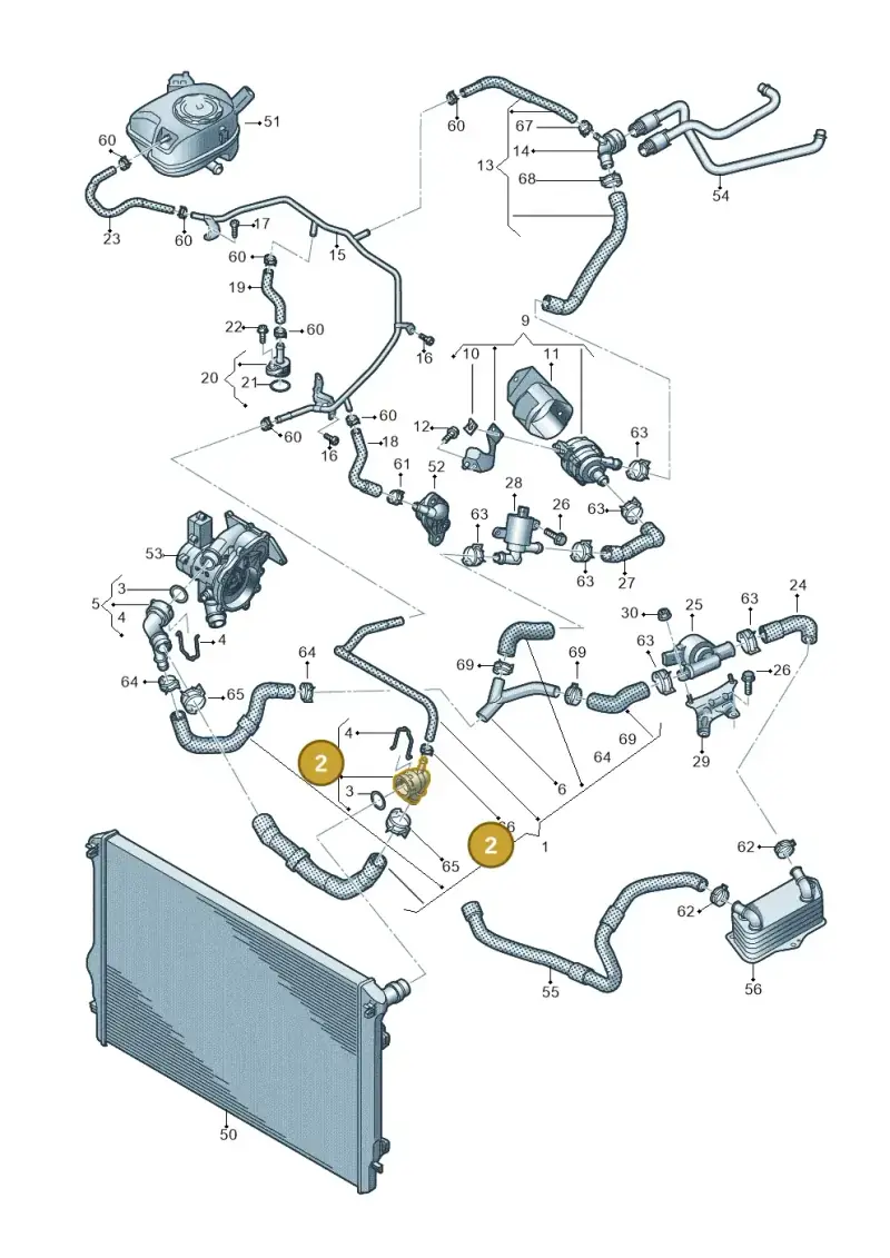 5N0122291P — Audi A1 sportback 1.0 (2018-) diagram 592121034, position 2