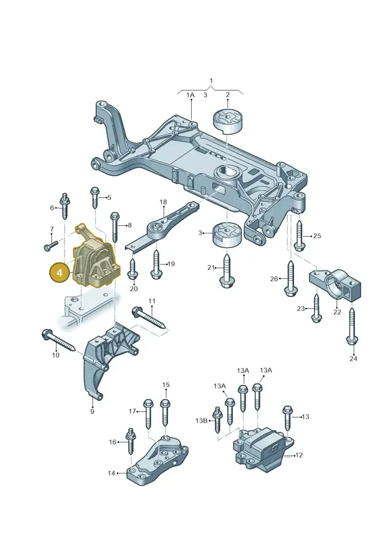 5N0199262K — Audi Q3 2.0 TDI (2014-2019) diagram 855199200, position 4