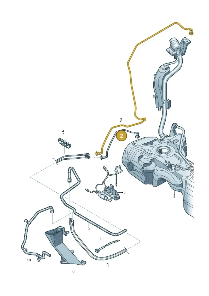 5N0201293N — Audi Q3 1.4 (2016-) diagram 728201400, position 2
