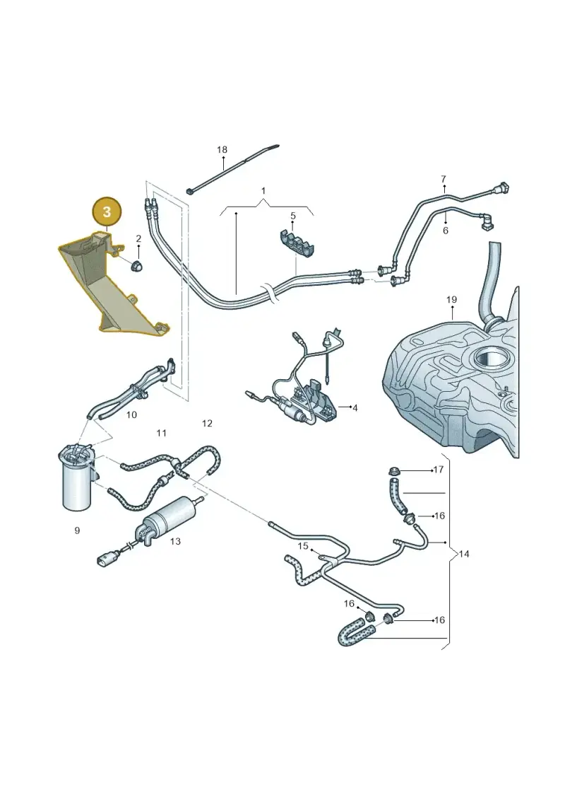 5N0201973B — Audi Q3 2.0 TDI (2014-2019) diagram 728201200, position 3