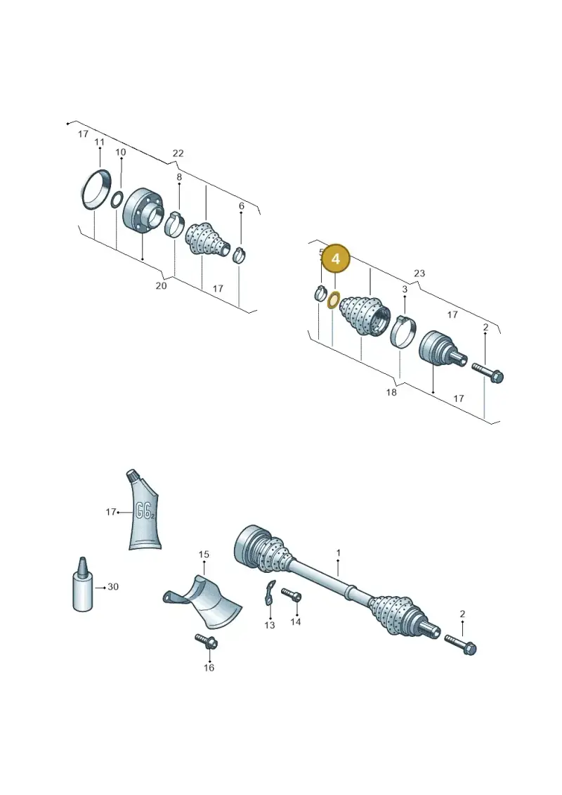 5N0407298 — Audi A7 Sportback (2014-2018) diagram 758501020, position 4