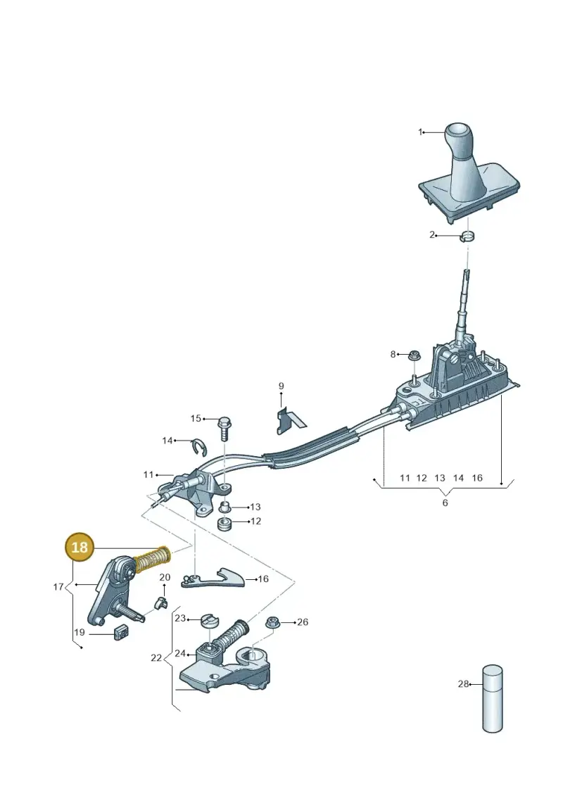 5N0711761 — Audi A3 Sportback (2019-2021) diagram 596711400, position 18