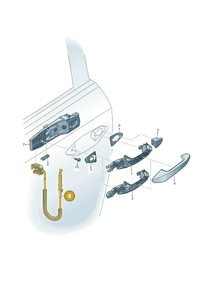 5N0837017D — Audi Q4 Sportback (2021-2022) diagram 596839000, position 8