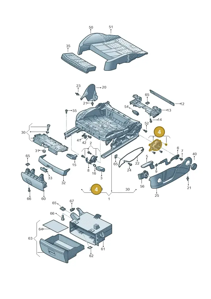 5N0881054 — Audi Q5 qu. 2.0 TDI (2012-2017) diagram 647881000, position 4