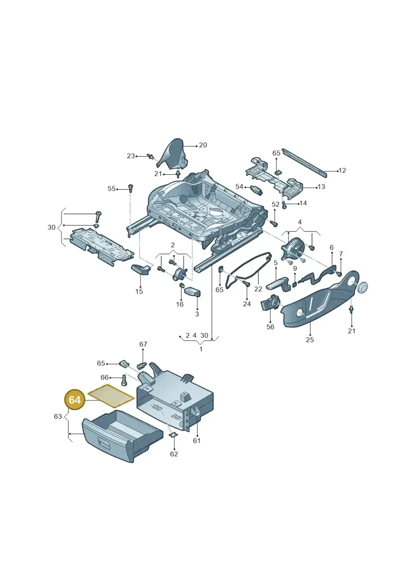 5N0881891 — Audi Q5 qu. 2.0 (2009-2018) diagram 687881000, position 64