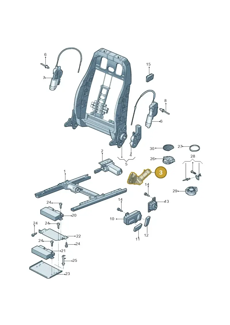 5N0959112A — Audi Q5 qu. 2.0 (2009-2018) diagram 687959020, position 3
