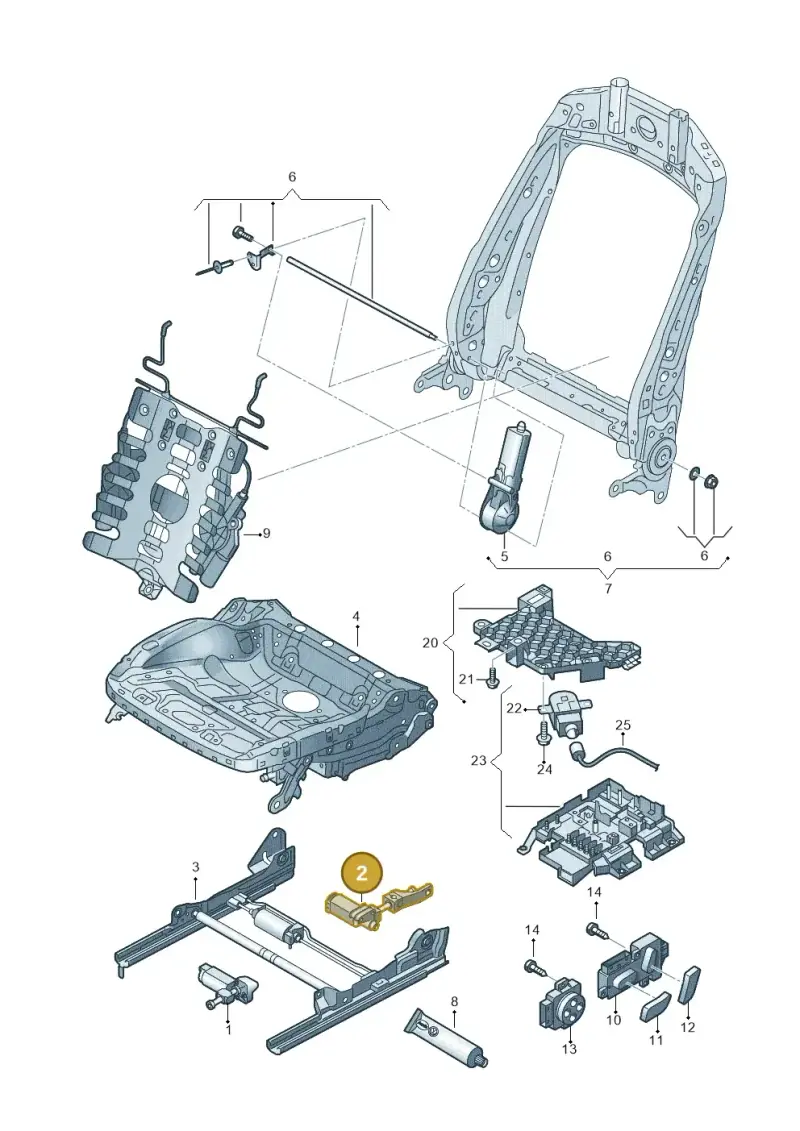 5N0959112A — Audi Q3 1.4 (2016-) diagram 855959200, position 2