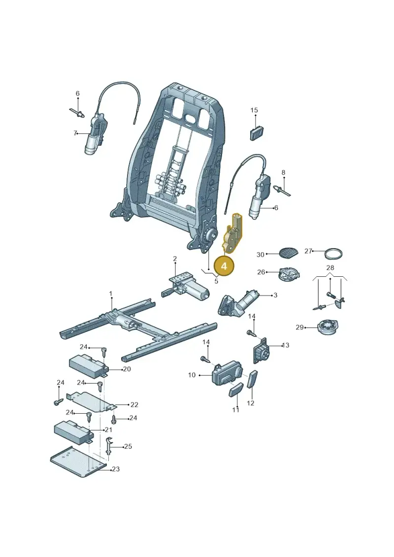 5N0959762A — Audi Q5 qu. 2.0 (2009-2018) diagram 687959020, position 4