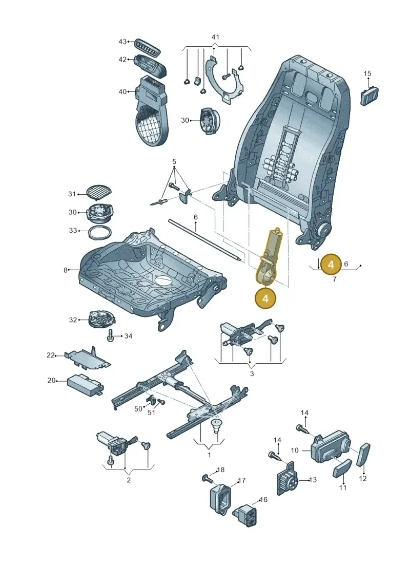 5N0959762A — Audi RS5 Cabrio (2012-2015) diagram 759959200, position 4