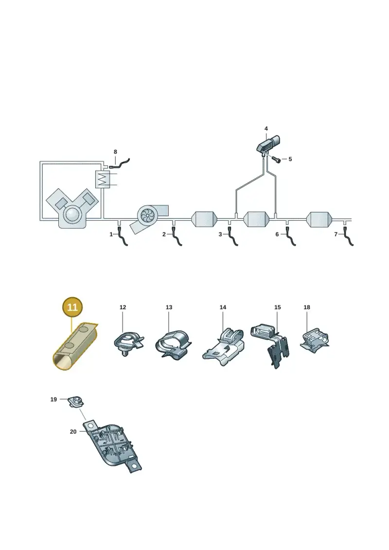 5N0971461 — Audi Q3 quattro (2018-2019) diagram 597906006, position 11