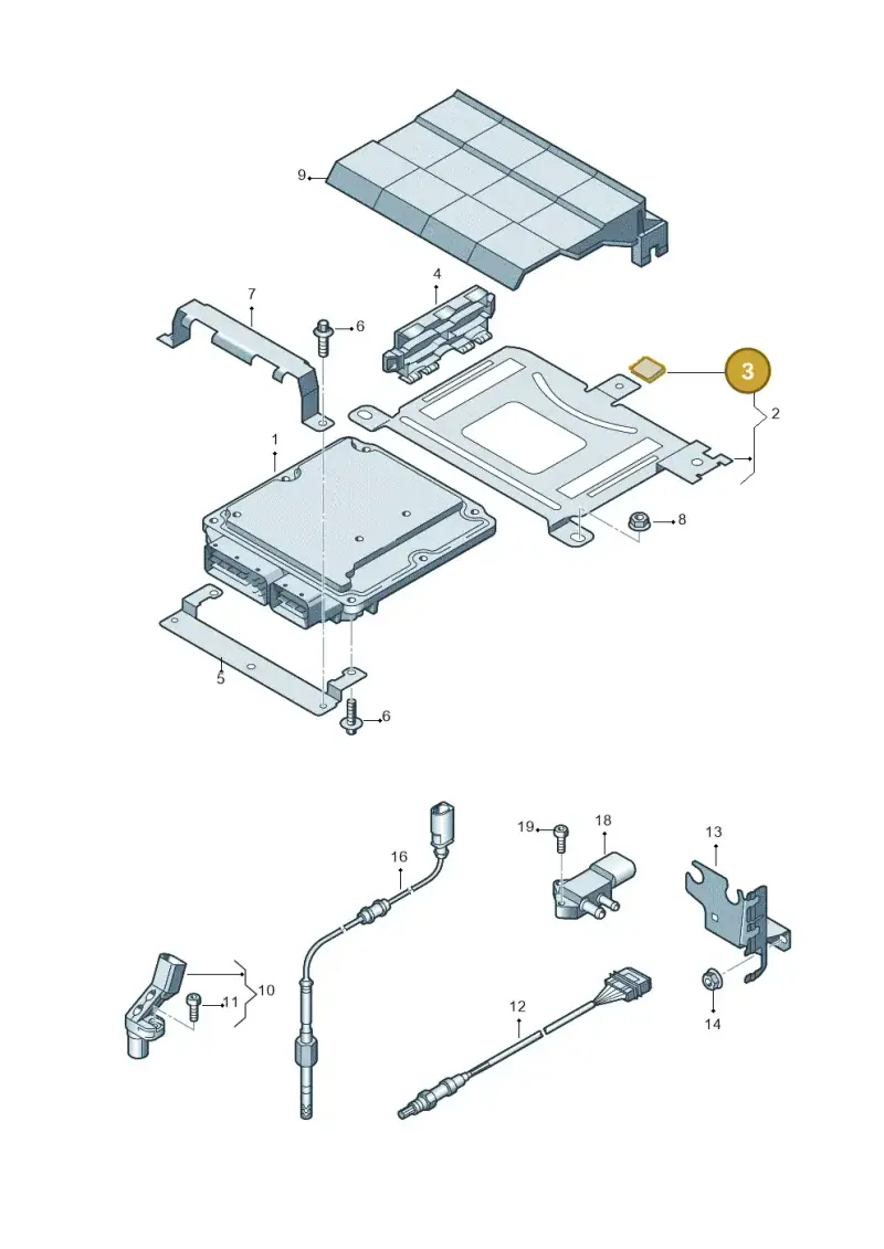 5N0971739 — Audi Q3 quattro (2011-2015) diagram 728906050, position 3