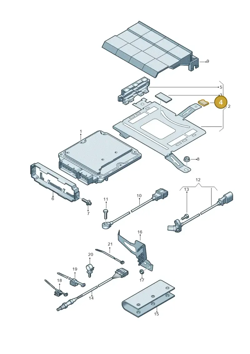 5N0971739 — Audi RSQ3 qu. 2.5 (2013-2018) diagram 764906000, position 4