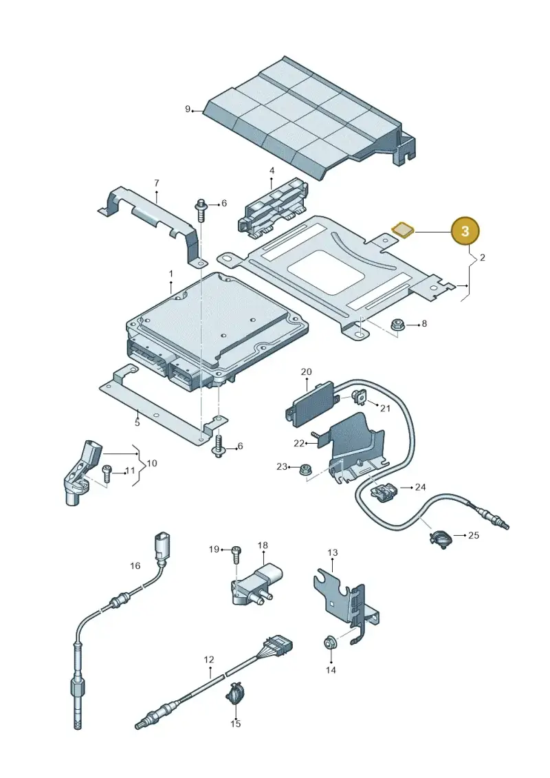 5N0971739 — Audi Q3 2.0 TDI (2014-2019) diagram 855906050, position 3