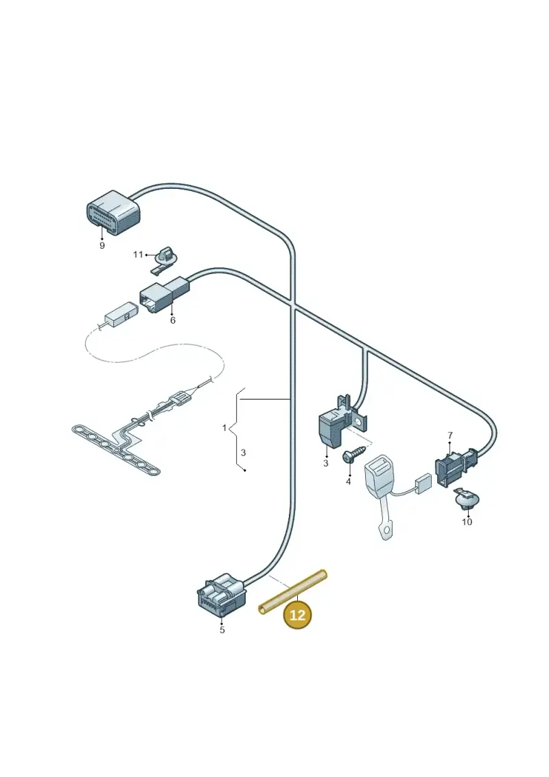 5N0971889A — Audi TTS Coupe 2.0 (2014-2023) diagram 850972200, position 12