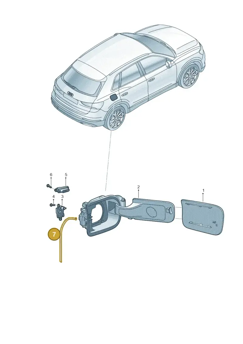 5NA809937A — Audi Q4 Sportback (2021-2022) diagram 89a809090, position 7
