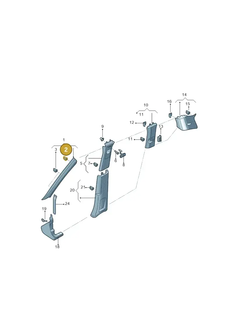5NA867276A — Audi Q6 (2022-) diagram 809867650, position 2