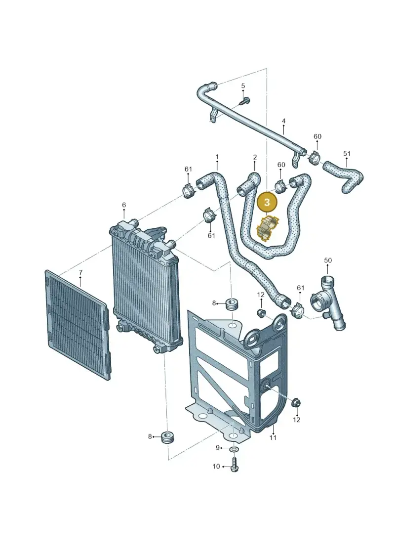 5Q0121093BD — Audi A3 Sportback (2019-2021) diagram 745121490, position 3