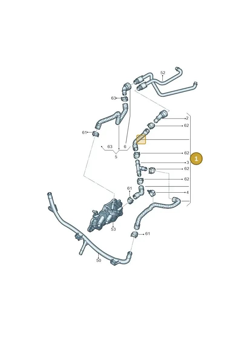 5Q0122073AN — Audi A3 Sportback (2016-2020) diagram 890121220, position 1