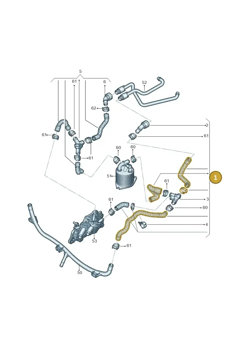 5Q0122073DE — Audi Q2 2.0 TDI (2016-2018) diagram 596121106, position 1