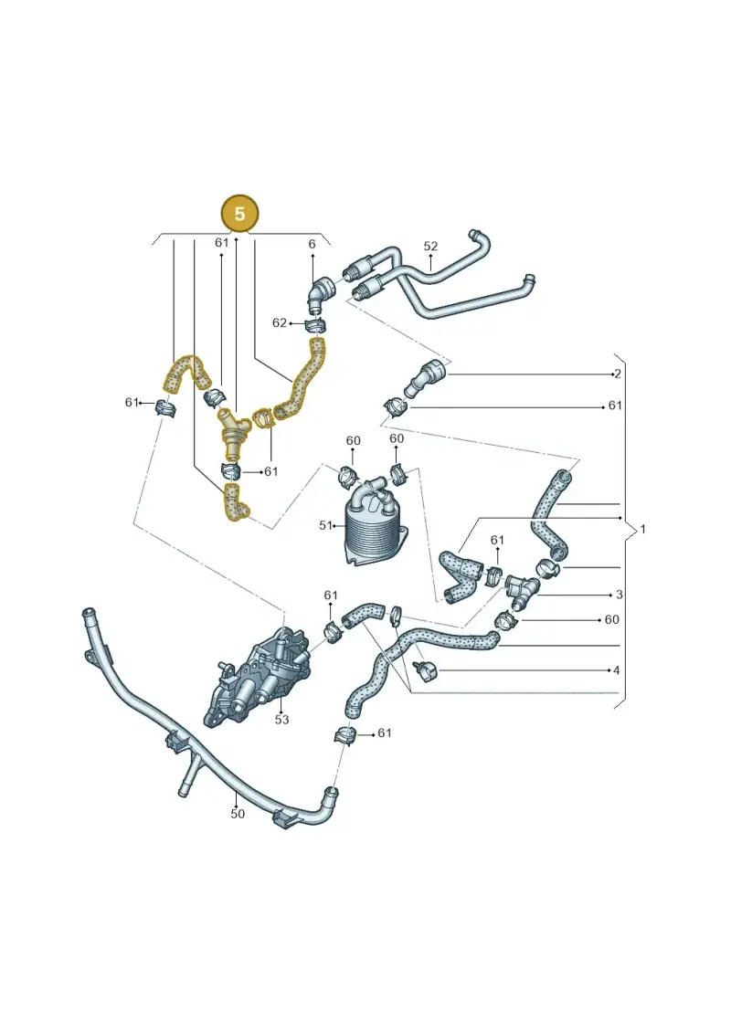 5Q0122157FG — Audi Q2 2.0 TDI (2016-2018) diagram 596121106, position 5