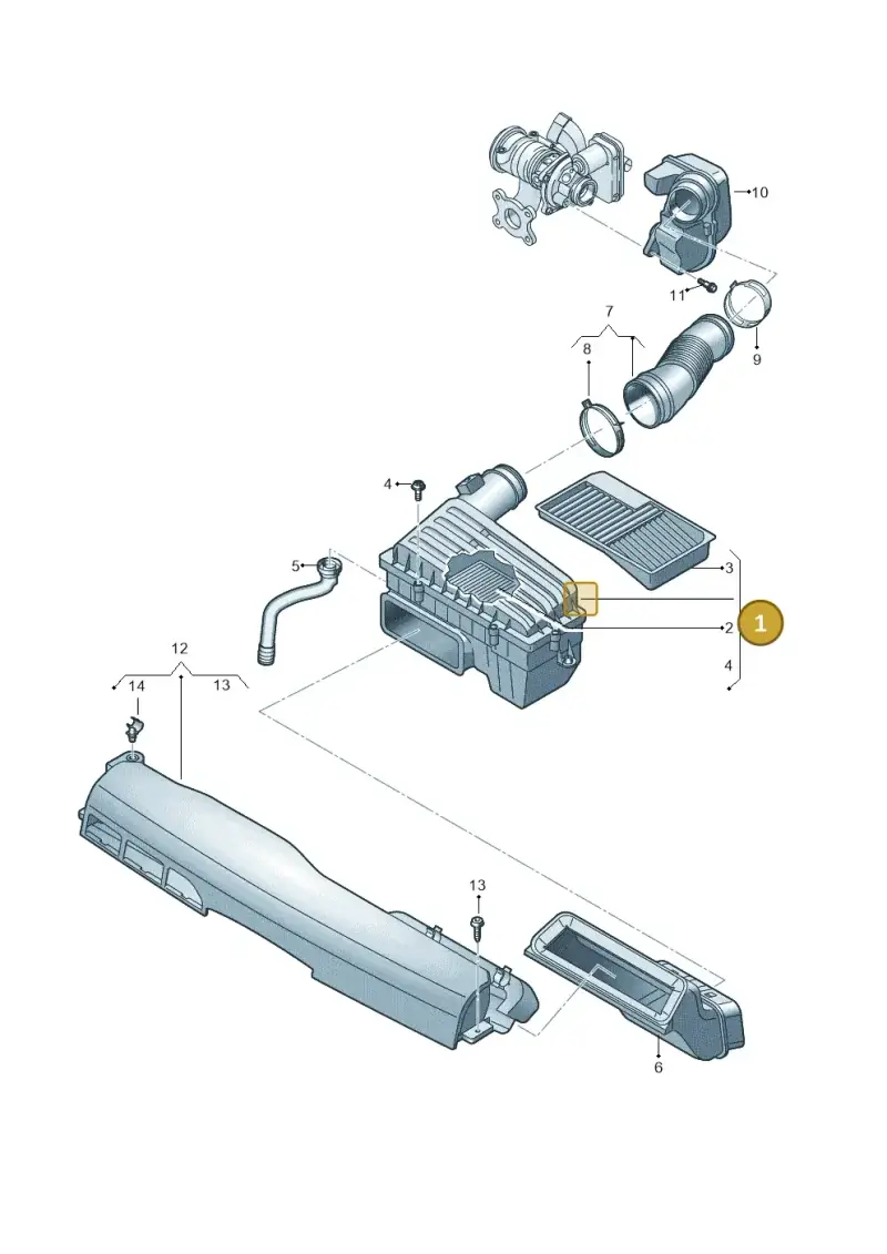 5Q0129607BD — Audi A1 sportback 1.0 (2018-) diagram 587129050, position 1