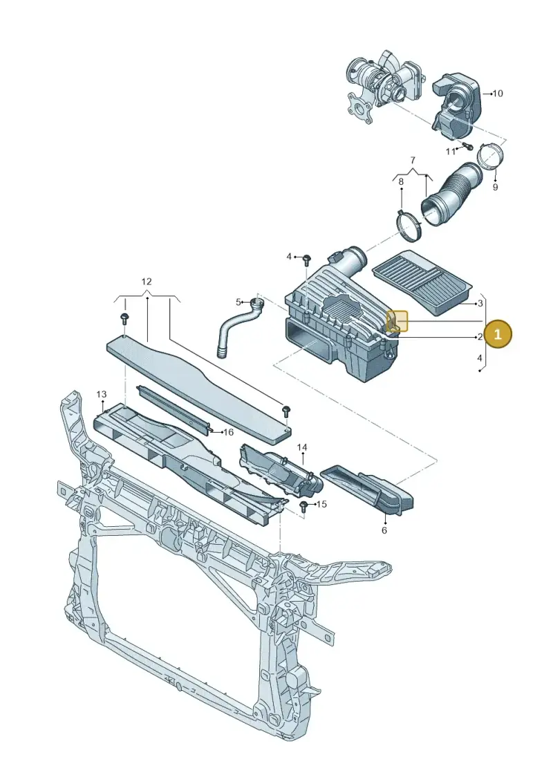 5Q0129607BG — Audi A3 Sportback (2019-2021) diagram 884129050, position 1