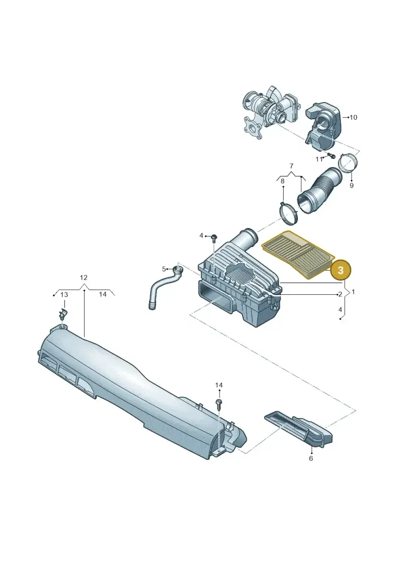 5Q0129668E — Audi A1 sportback 1.0 (2018-) diagram 837129050, position 3
