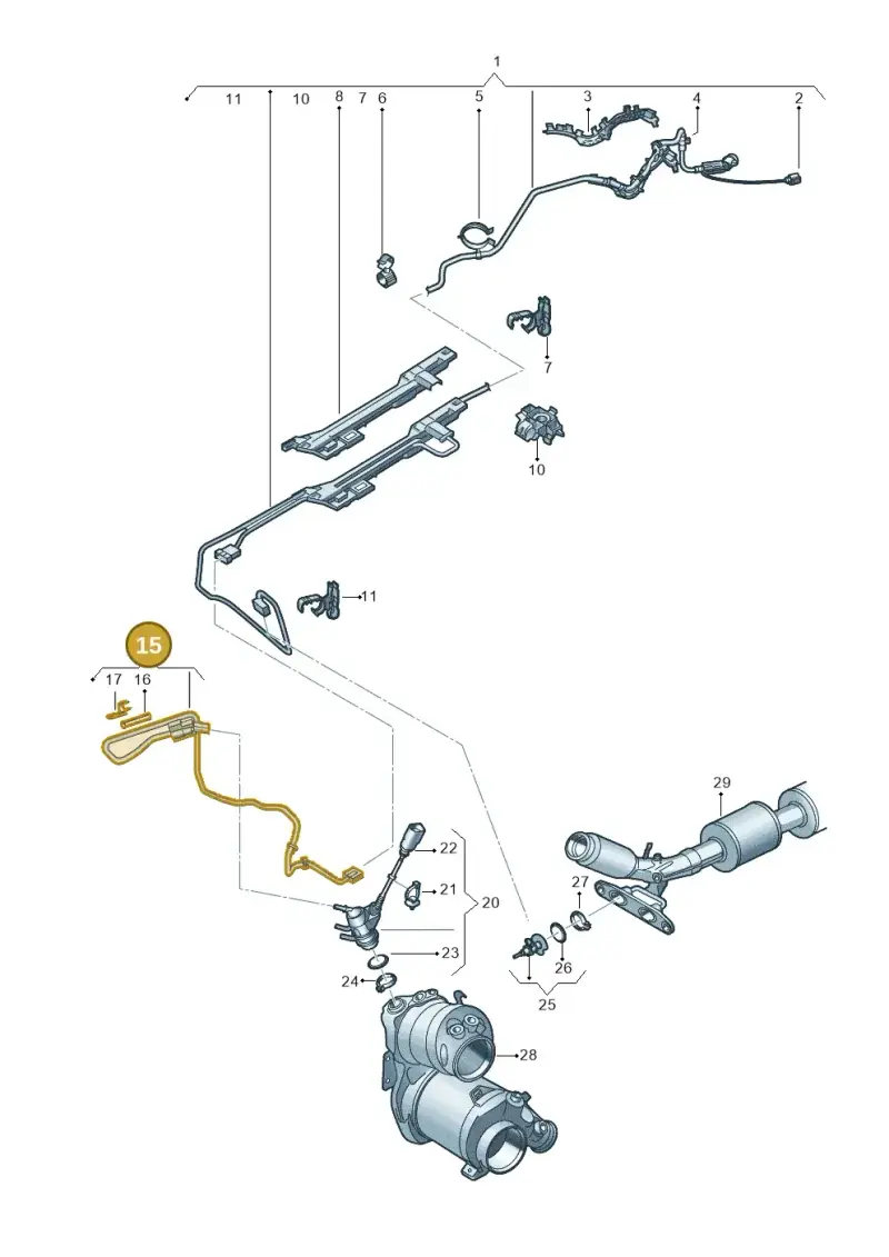 5Q0131960 — Audi Q2 2.0 TDI (2016-2018) diagram 803201073, position 15