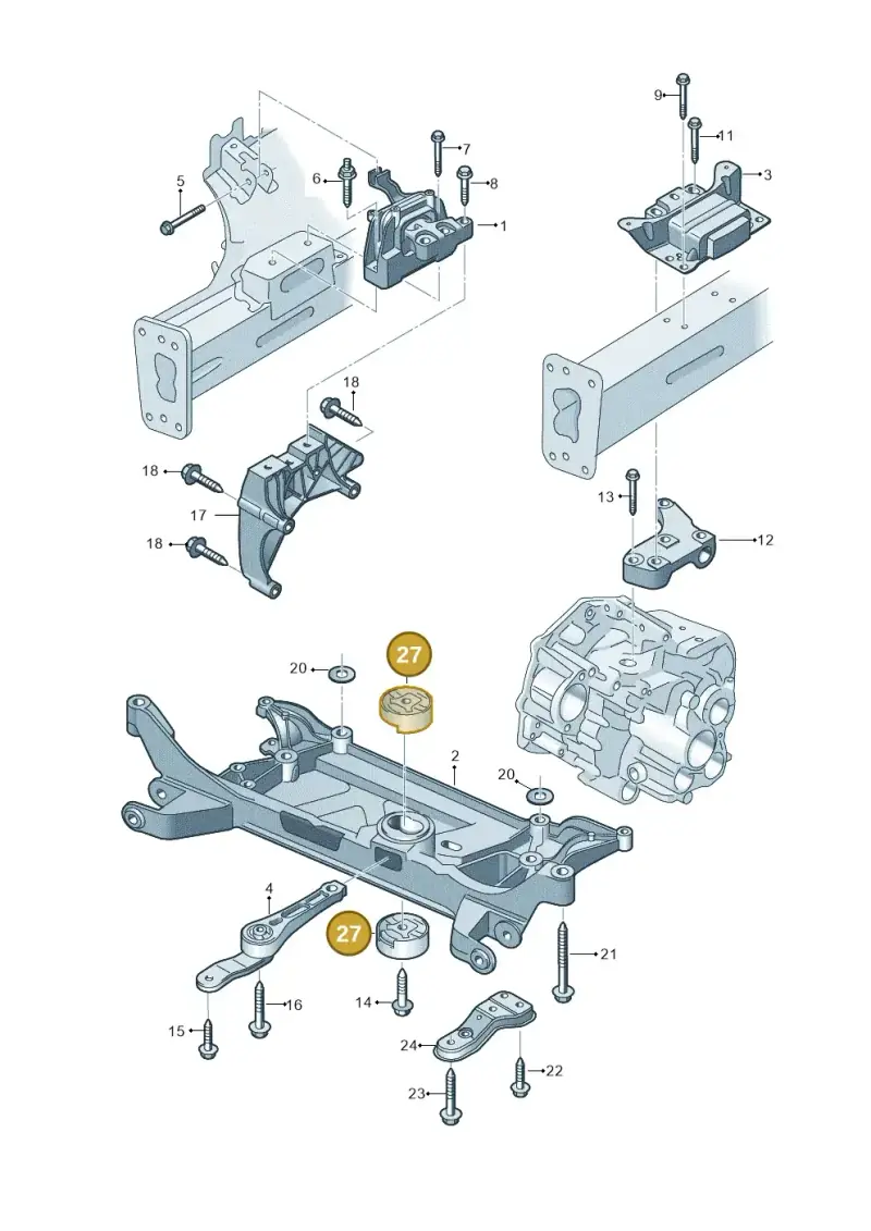 5Q0198037B — Audi A3 Sportback (2016-2020) diagram 745199150, position 27