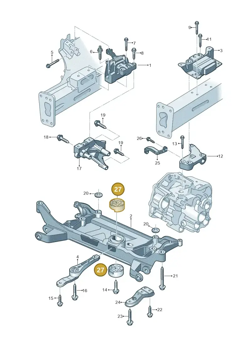 5Q0198037B — Audi A3 Sportback (2016-2020) diagram 745199500, position 27
