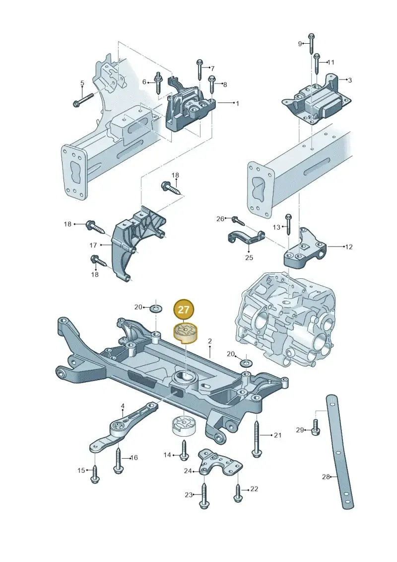5Q0198037B — Audi A3 Cabrio (2016-2020) diagram 778199200, position 27