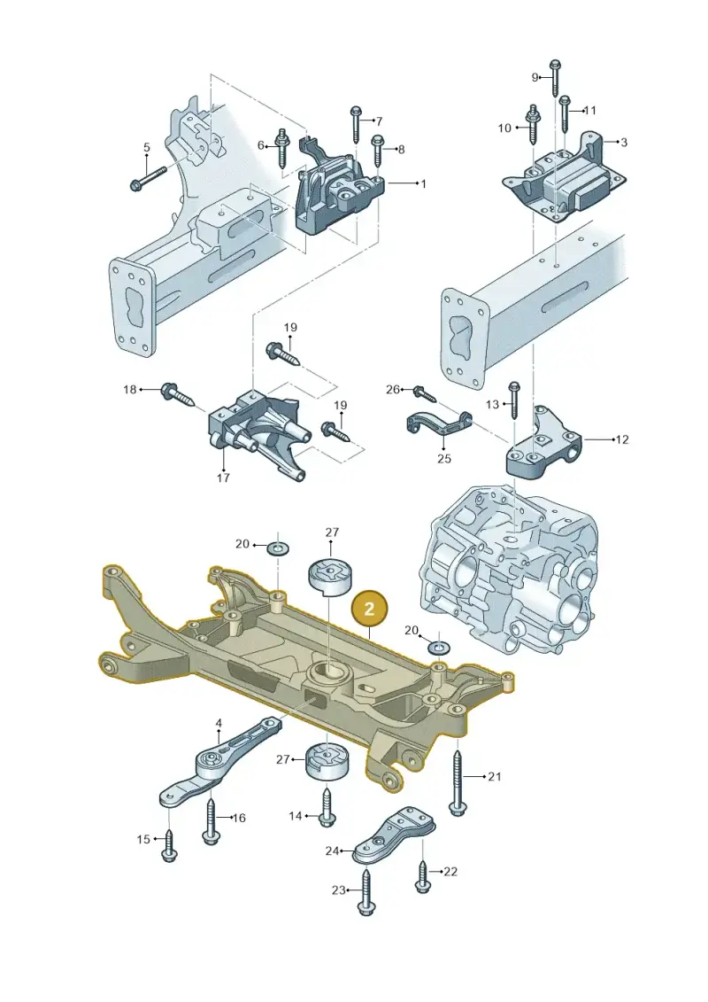 5Q0199369G — Audi A3 Sportback (2016-2020) diagram 745199550, position 2