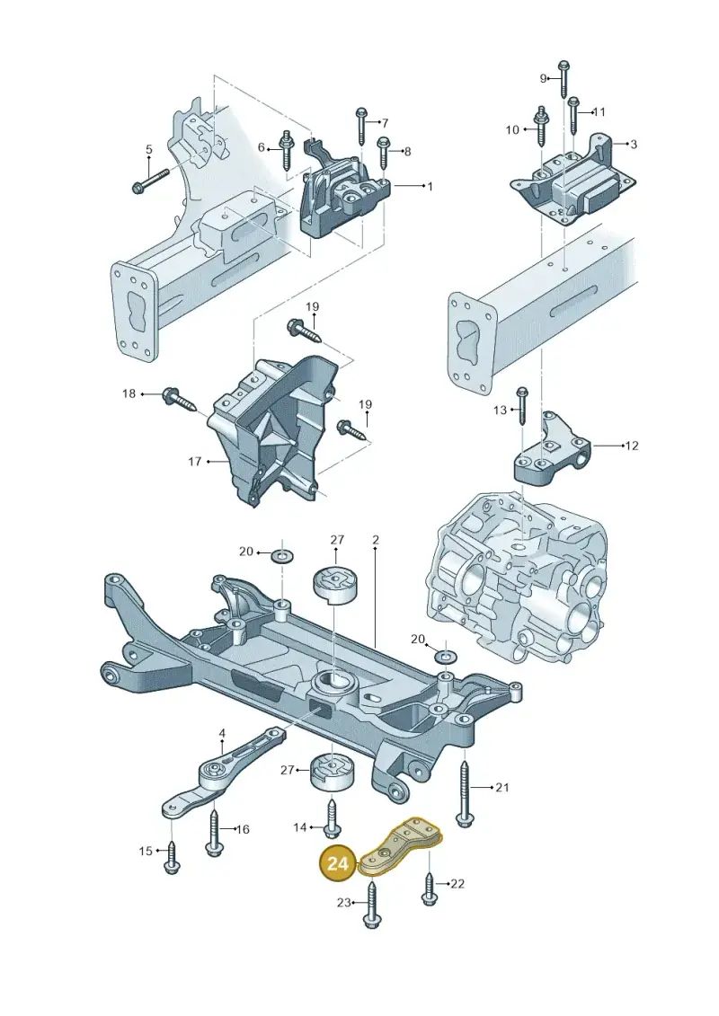 5Q0199518D — Audi A3 Sportback (2012-2016) diagram 745199020, position 24