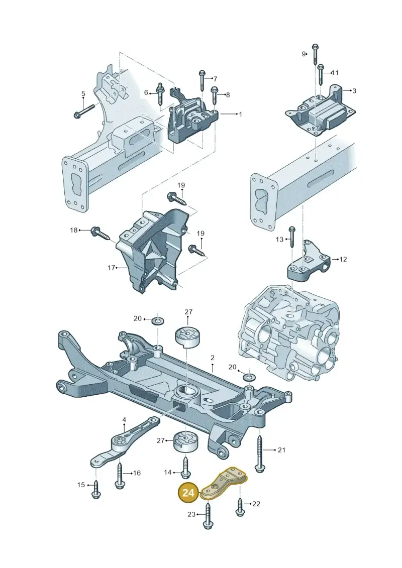 5Q0199518D — Audi A3 Sportback (2012-2016) diagram 745199070, position 24