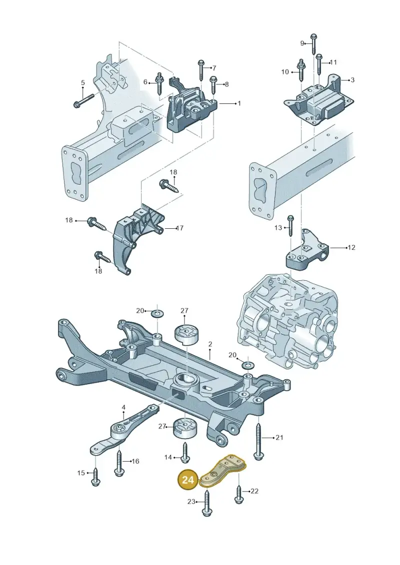 5Q0199518D — Audi A3 Sportback (2012-2016) diagram 745199100, position 24